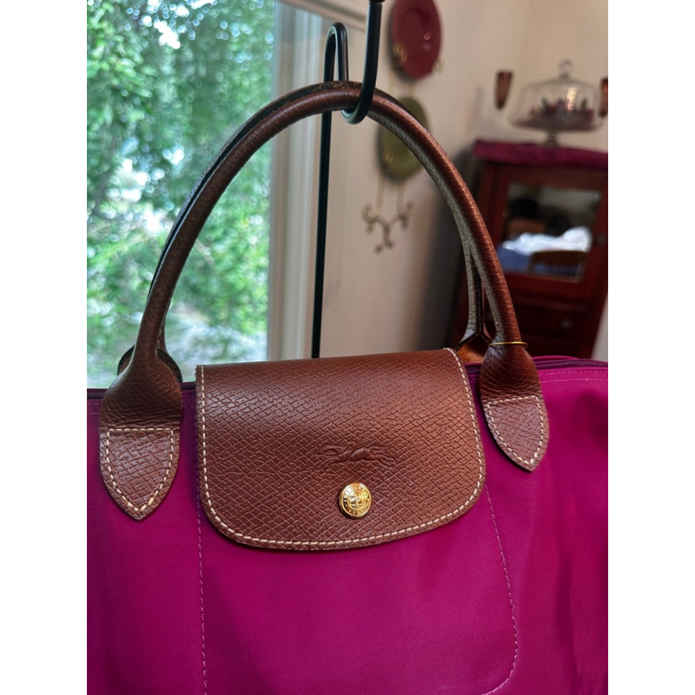 Longchamp Pink Nylon Tote Bag - Picture 4 of 13
